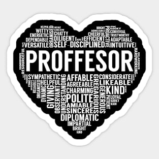 Proffesor Heart Sticker